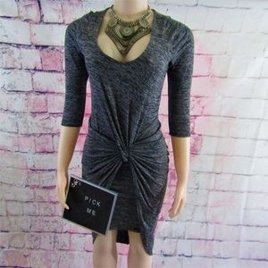 The Vanity Room Knot Cinched High Low Dress S